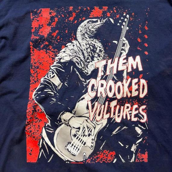 Футболка гитариста Them Crooked Vultures Черная Классическая Унисекс S-5XL 1J0185 Унисекс Футболка