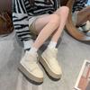 2024 Брендовая женская обувь Короткие плюшевые женские сапоги Модные пошивочные повседневные ботинки Женские горячие продажи Круглый носок Теплые зимние сапоги