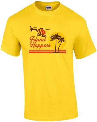 Island Hoppers - Футболка в стиле 80-х с Магнумом PI