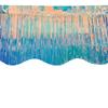 38x300CM Wave Banner Colorful Foil Curtain Scene Decoration Tinsel Fringe  Scenic Area