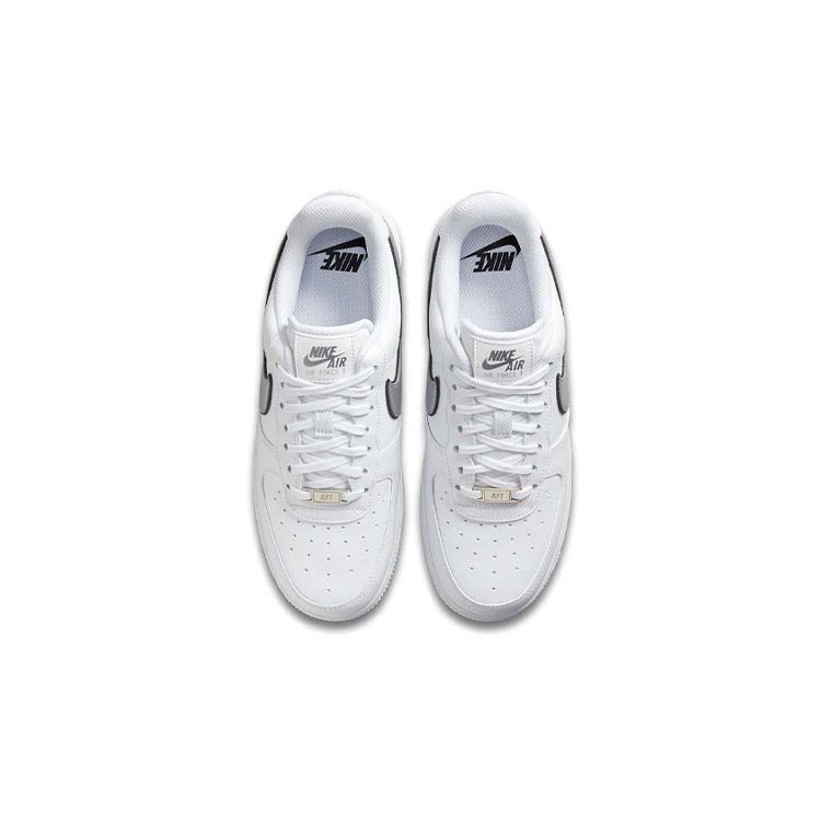 Nike Air Force 1 07 Essential White Metallic Silver Женские кроссовки черные DD1523-100