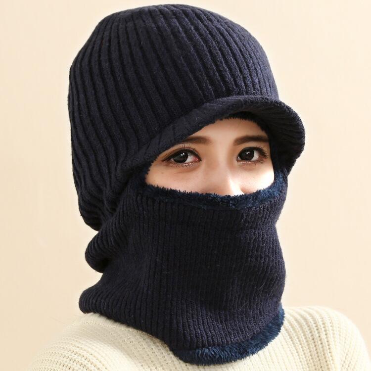 New sloppy hat, winter duck tongue knitted hat, wool hat, ear protection hat, exposed hat, peaked cap.