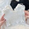 French Lace Sling Vest Women's Inner Summer Design Sense Text Outer Tube Top