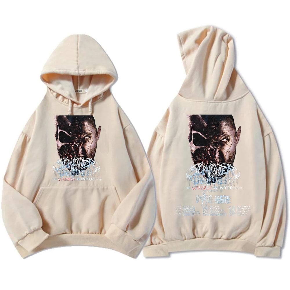 Худи Grizzly Winter Tour 2026, толстовки с графикой группы SLAUGHTER TO PREVAIL, тяжелая метал-уличная одежда, одежда унисекс