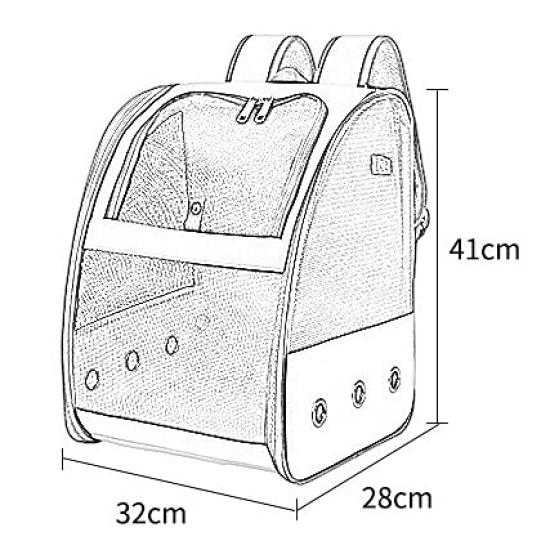Переноска для питомцев Limina с рюкзаком для и Идеально подходит для больницы и Дышащая и Легкая сумка, Черная, Жердочка, Птицы, Попугаи-монахи, Попугаи, Кошки, Собаки,