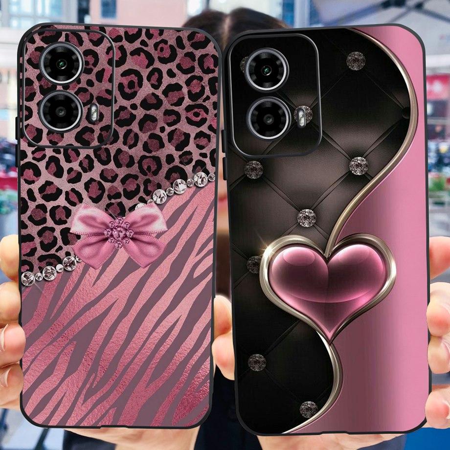 Shockproof Case For Motorola Moto G34 G24 Power Cover Liquid Silicone Black Coque for Moto G34 MotoG24 Motorola G24 Power Fundas
