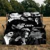 Two Men In Suits Damon Blanket Flannel Throw for Sofa, Indoor, Camping, Living Room, Office, Chair, And Bed Soft Birthday Gift