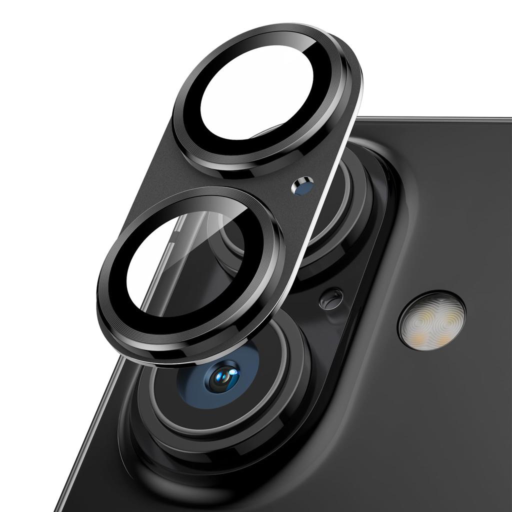 Чехол Podick Camera Cover для iPhone, полностью из закаленного алюминия 9H, защита линз от царапин для iPhone, черный, передержка объектива камеры, черный