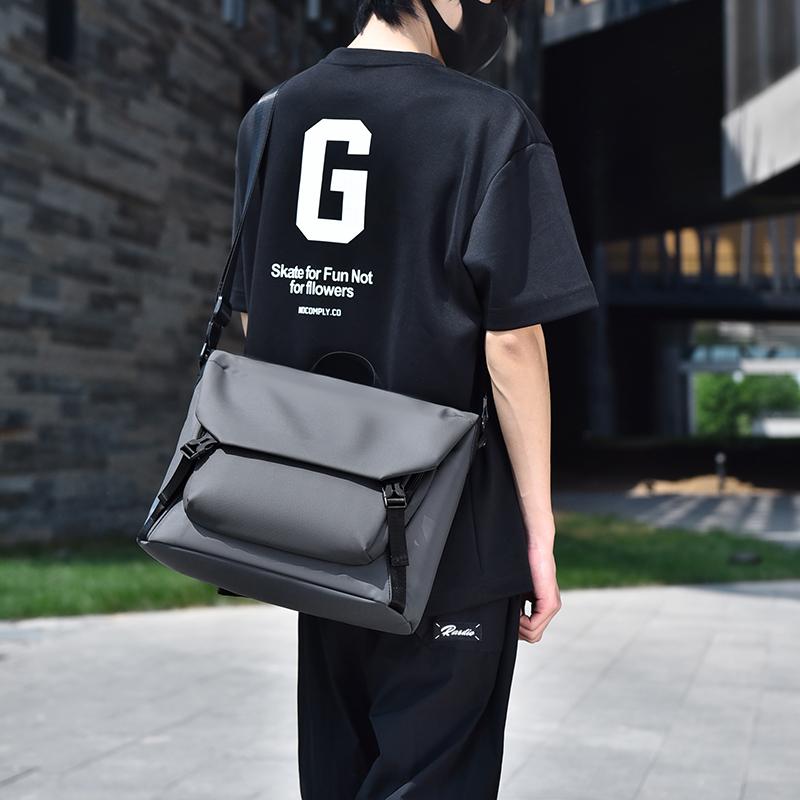 Мужской портфель, сумка через плечо, большая вместительная сумка через плечо, мужская черная легкая сумка-мессенджер для пригородных поездок