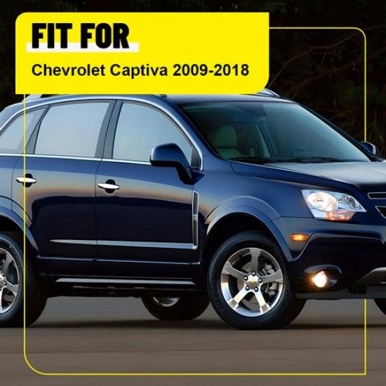 6Pcs Black Window Pillar Post Door Trim Cover For Chevrolet Captiva 2009-2018