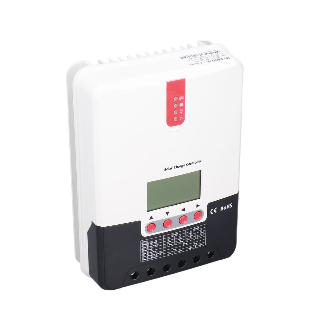 30A 12В/24В MPPT Контроллер заряда солнечной батареи Регулятор Множественные алгоритмы слежения Регулируемый параметр