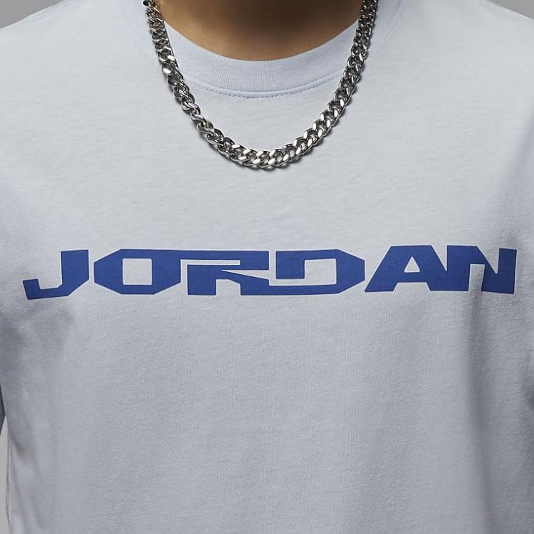 Jordan MVP хлопковый свитер с круглым вырезом и коротким рукавом футболка мужская футболка-серый Game-Royal FZ1976-085