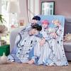 Kpop P-PLAVE Throw Lightweight 240g Flannel Blanket Soft Skin-friendly for Summer Cooling