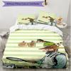 3pcs Duvet Cover Set (1*Duvet Cover + 2*Pillowcase, Without Core), Pettersson und Findus Print Soft All‑Season Bedding Set, Home Bedroom Decor Gift