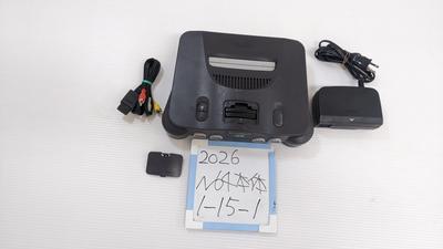 Nintendo 64 N64 Консоль Черная 1-15-1 Б/у Восстановленная