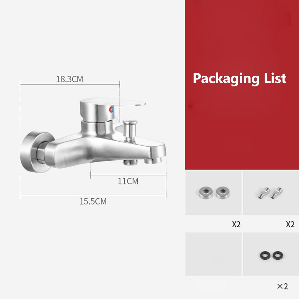 Душевая головка с клапаном для смешивания, простой смеситель для душа, тройной смеситель для ванной, горячая и холодная душевая головка