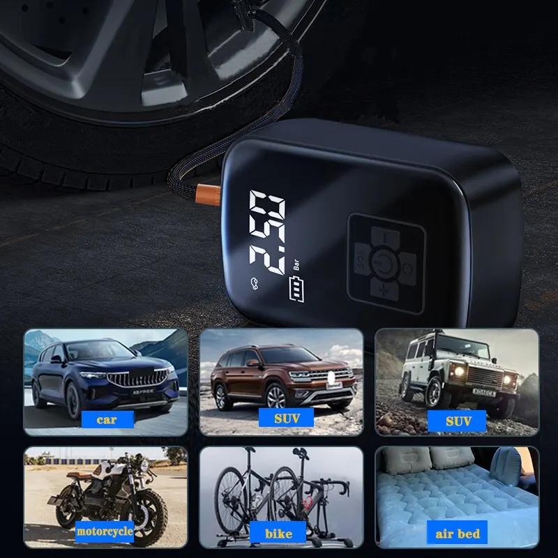 Wireless Car Air Compressor 150PSI Electric Air Pump Tire Inflator Compressor for Motorcycle Bicycle Boat Tyre Inflatable Pump