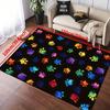 Cartoon Cat Paw Print Rug - Living Room Carpet, Bedroom Blanket, Entrance Mat