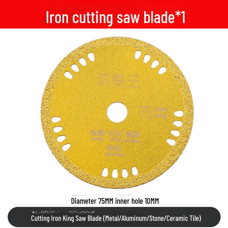 Мини-лезвие для угловой шлифовальной машины 3 дюйма - отрезной диск 75 мм для дерева, металла и плитки, внутреннее отверстие 10 мм