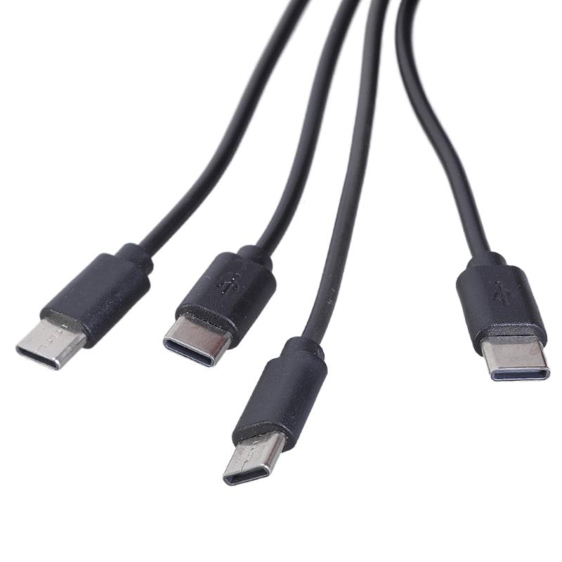 4 In 1 USB C Charging Cable for Mobile Phones Laptops Tablets and More with Enhances Durability Support 5V Charging