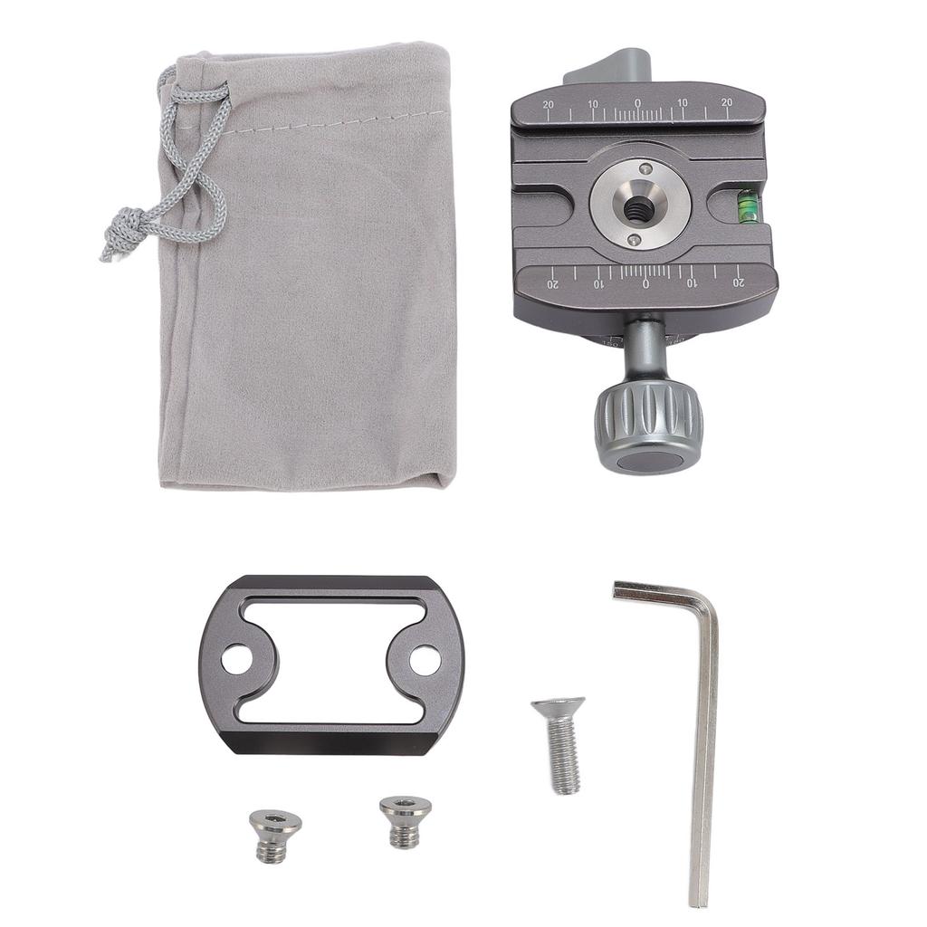 360 Degree Panoramic Tripod Clamp Base Gray Quick Release Clamp Photography Equipment Accessory