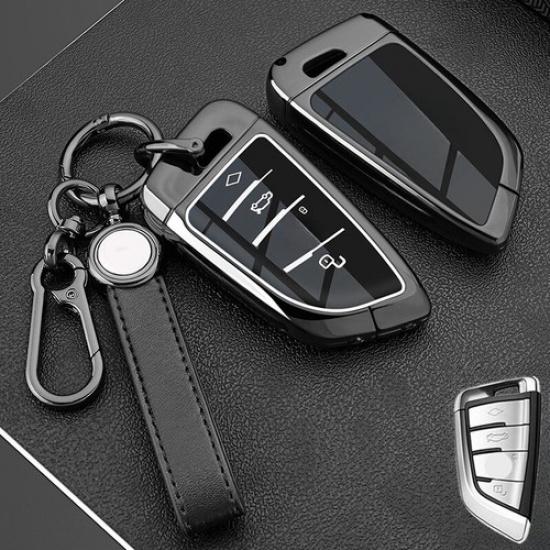 Zinc Alloy TPU Car Key Case Cover For BMW X1 X2 X3 X4 X5 X6 X7 1 2 3 4 5 6 7 8