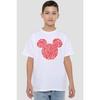 Disney Футболка для детей/Дети с изображением Микки Мауса и ушек в форме сердца на День святого Валентина