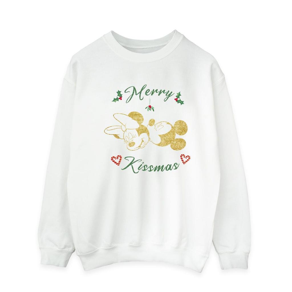 Disney Mens Mickey Mouse Merry Kissmas Sweatshirt