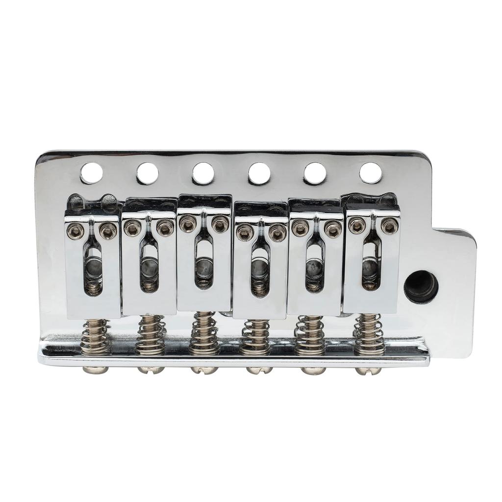Musiclily Pro 10.5mm Modern 6-Point Tremolo Unit Bridge with 36mm Short Block for Squier Stratocaster Electric Guitars, Chrome