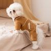 Осенне-зимняя одежда для собак, для маленьких собак Bigbear четырехлапая утолщенная замшевая одежда на хлопковой подкладке, одежда для питомцев