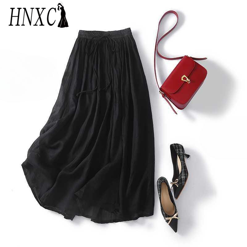 HNXC Женская Мода Повседневная Однотонная С Принтом Летняя Весенняя Юбка