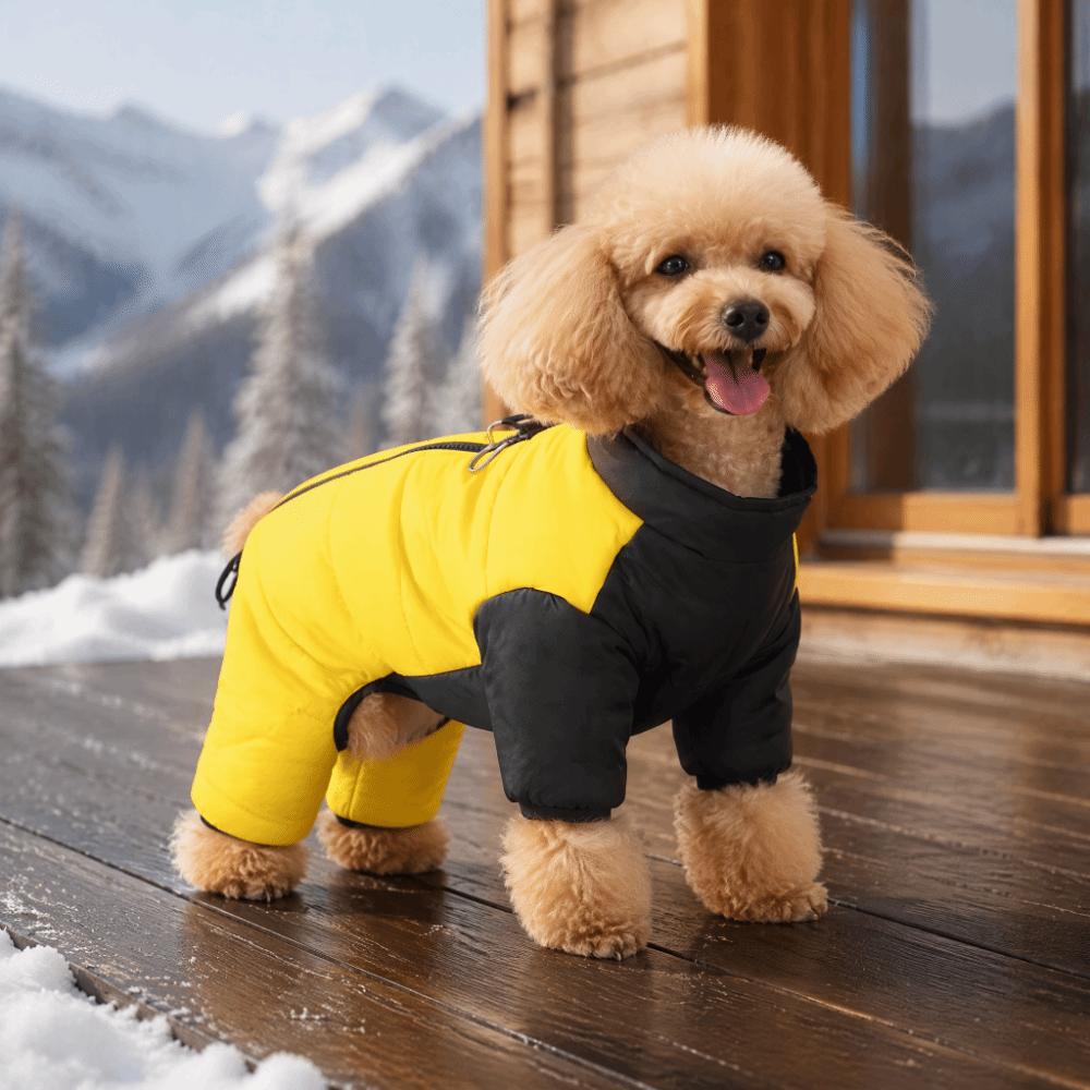 Warm Dog Jumpsuit Coat Windproof Puppy Ski Suit Dog Cotton Jacket Winter Pet Apparel Daily Wear