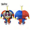 Mini Plush Toy Keyring Clown Keychain for Backpack Cute Stuffed Animal Soft Handbag Pendant Purse Charm Funny Gift Kids Women Fluffy