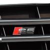 2026 3D ABS Chrome Black Logo S3 S4 S5 S6 S7 Grill Emblem Car Front Grille Badge Decoration For Audi S3 S4 S5 S6 S7 Auto Accrssories