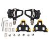 Road Bike Pedals with SPD System Adjustable Tension Chrome Moly Axle Efficient Self Locking Bicycle