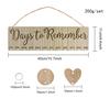 Wooden Family Birthday Reminder Calendar Board Decorative Birthday Plaque Wall Hanging Gifts for Moms Dads A6
