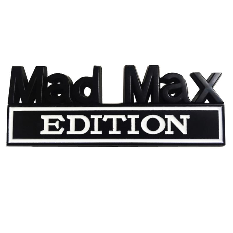 Автомобильный Стайлинг 3D Mad Max Edition Металлический Хром Цинковый Сплав Клейкая Эмблема Декоративный Значок Забавная Наклейка Автомобильный Аксессуар
