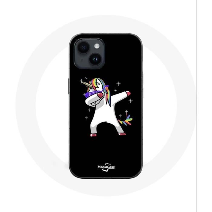 Coque - Maniacase - Iphone 14 Plus - Souple - Multicolore - Licorne
