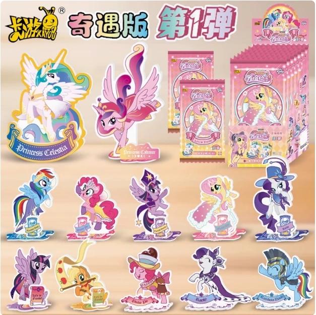 KAYOU Genuine My Little Pony Card 3D Photo Frame Stand Adventure Edition Badge Color Paper Anime Collectible Cards Toys Gifts