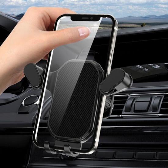 Car Hook Base Phone Holder Gravity Mobile Stand GPS Support for Car Air Vent