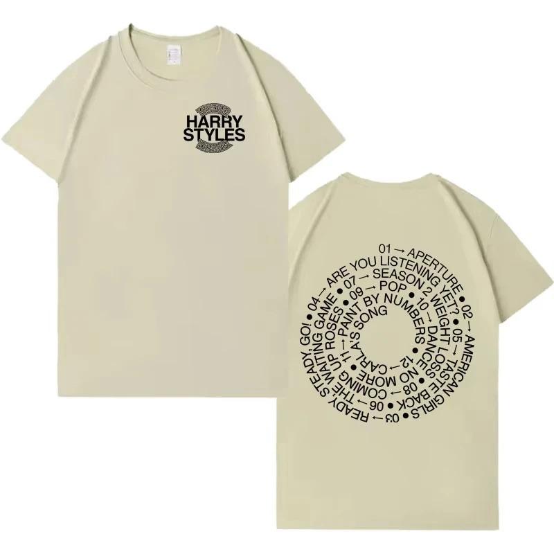 Harry Styles 2026 New Album Letter Printed TShirt Comfortable Hip Hop Unisex Fashion Casual Crew Neck Women And Men TShirt