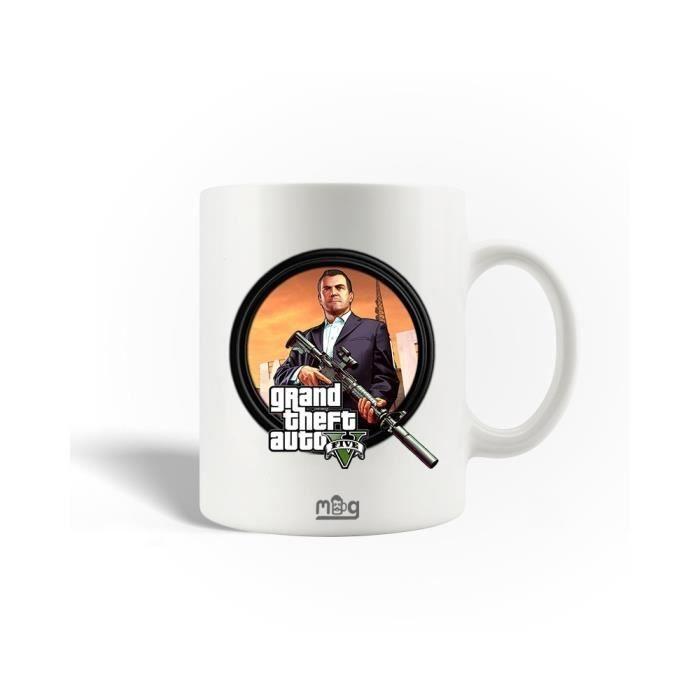 Mug - Grand Theft Auto V - Ceramic - 30cl - Dishwasher Safe - White