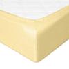 Prześcieradło frotte z gumką 210/220x190/200 premium pastelowo żółte