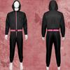 Squid Game Black Bodysuit Cosplay Outfit For Anime Role Play And Costume Party
