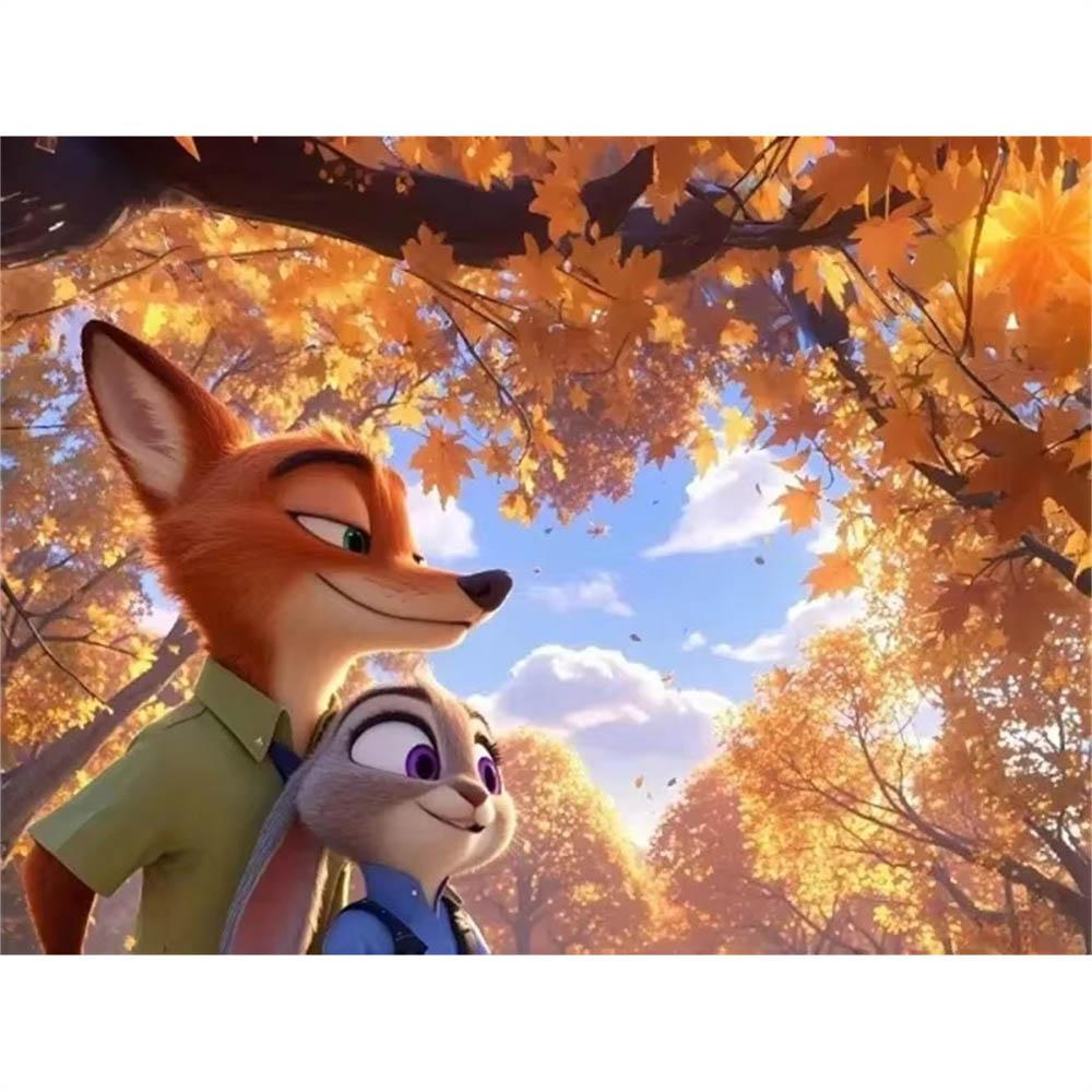 Disney Зверополис Джуди Ник 5D Алмазная Живопись Полностью с Алмазами Сделай Сам Ручная Алмазная Живопись Мультяшный Декоративный Набор для Живописи