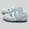 Low-cut Women's Shoes Velcro Round Toe White Shoes Flat-bottomed Breathable Single Shoes