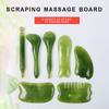 Набор инструментов для скребкового массажа Гуаша, 7 шт., доска Гуаша для лица, шеи, глаз