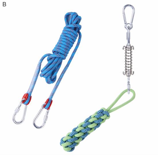 1Set Spring Cotton Rope Bite Resistant Relieve Boredom Lightweight Dogs Spring Pole Toys for Teddy