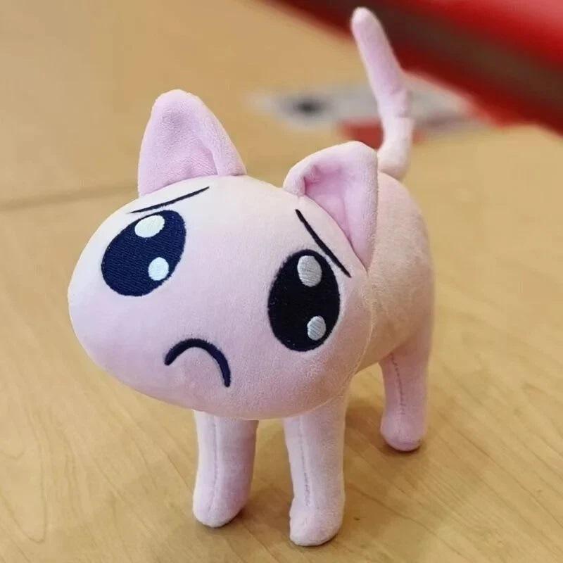 NEEDY GIRL OVERDOSE P Cat Plush Toy Stuffed Animal Soft Super Cute Kangel Angel Sauce Pink Rain Cartoon Dolls Fans Birthday Gift