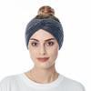 Autumn Winter Head Wrap Cross Knot Hairband Ear Warmer Headband Knitted Headband Hair Accessories